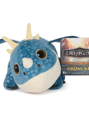 Dreamworks Dragons How to Train Your Dragon, Gronckle Plush Toy, 8” Dragon Stuff